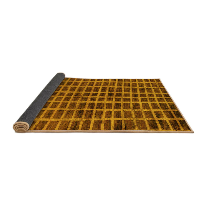 Sideview of Oriental Yellow Modern Rug, abs5281yw