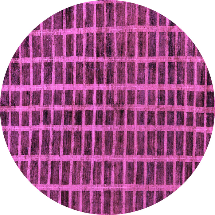 Round Oriental Purple Modern Rug, abs5281pur