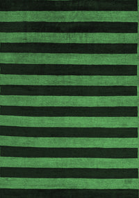 Abstract Emerald Green Modern Rug, abs5282emgrn