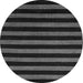 Round Abstract Gray Modern Rug, abs5282gry