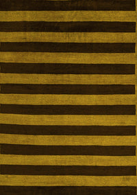 Abstract Yellow Modern Rug, abs5282yw