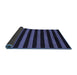 Sideview of Abstract Blue Modern Rug, abs5282blu