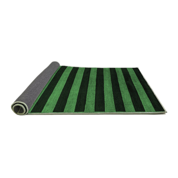 Sideview of Abstract Emerald Green Modern Rug, abs5282emgrn