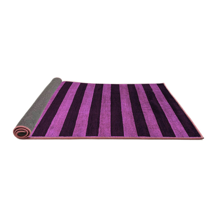 Sideview of Abstract Purple Modern Rug, abs5282pur
