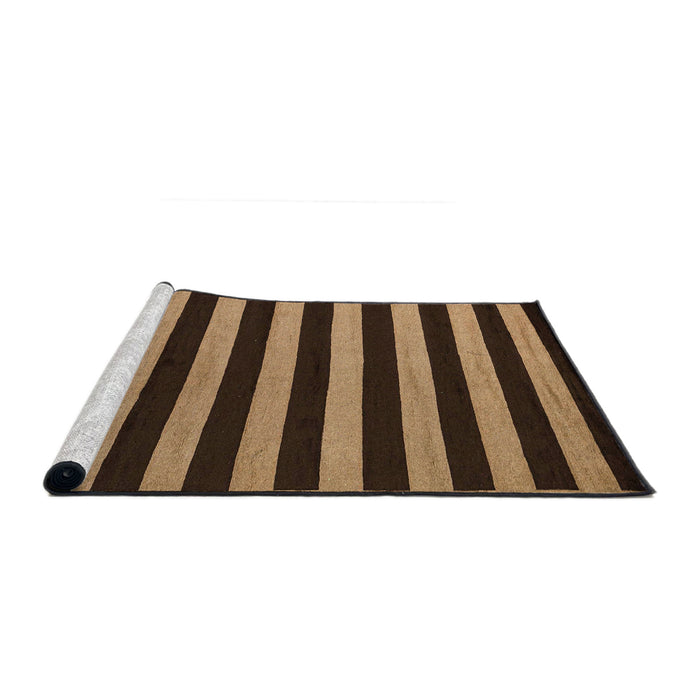 Sideview of Machine Washable Abstract Night Red Rug, wshabs5283