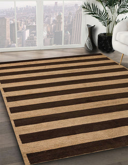 Abstract Red Modern Rug in Family Room, abs5283