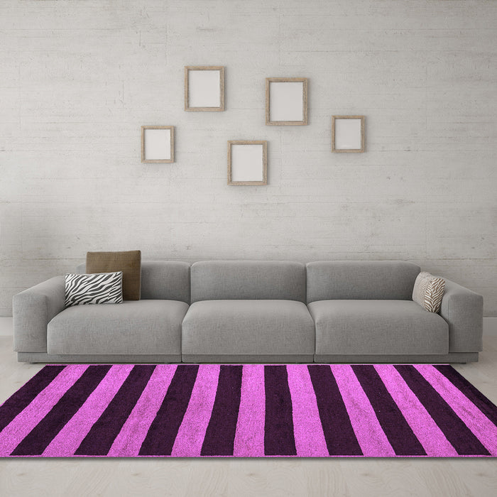 Machine Washable Abstract Purple Modern Area Rugs in a Living Room, wshabs5283pur