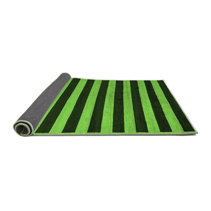 Sideview of Abstract Green Modern Rug, abs5283grn