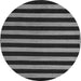 Round Machine Washable Abstract Gray Modern Rug, wshabs5283gry