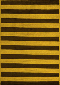 Abstract Yellow Modern Rug, abs5283yw