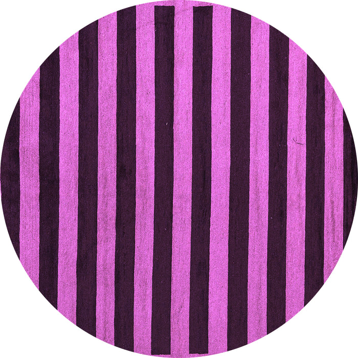 Round Machine Washable Abstract Purple Modern Area Rugs, wshabs5283pur