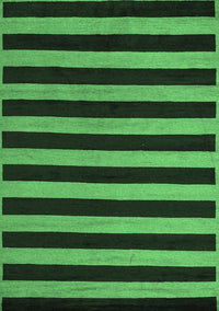 Abstract Emerald Green Modern Rug, abs5283emgrn