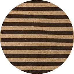 Round Abstract Red Modern Rug, abs5283