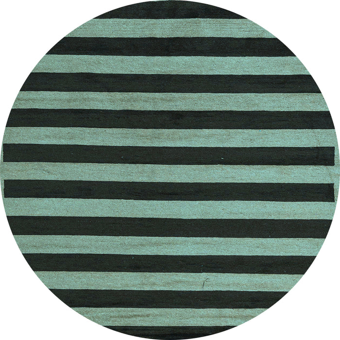 Round Machine Washable Abstract Light Blue Modern Rug, wshabs5283lblu