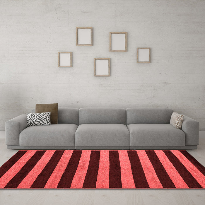 Modern Red Washable Rugs
