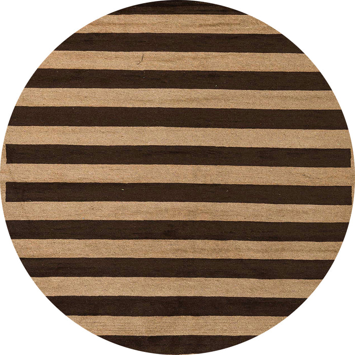 Round Machine Washable Abstract Night Red Rug, wshabs5283