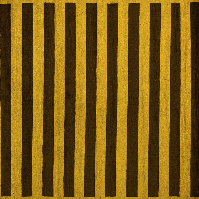 Square Machine Washable Abstract Yellow Modern Rug, wshabs5283yw