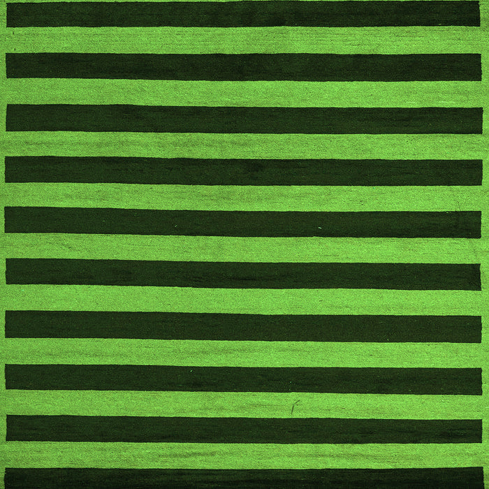 Square Machine Washable Abstract Green Modern Area Rugs, wshabs5283grn