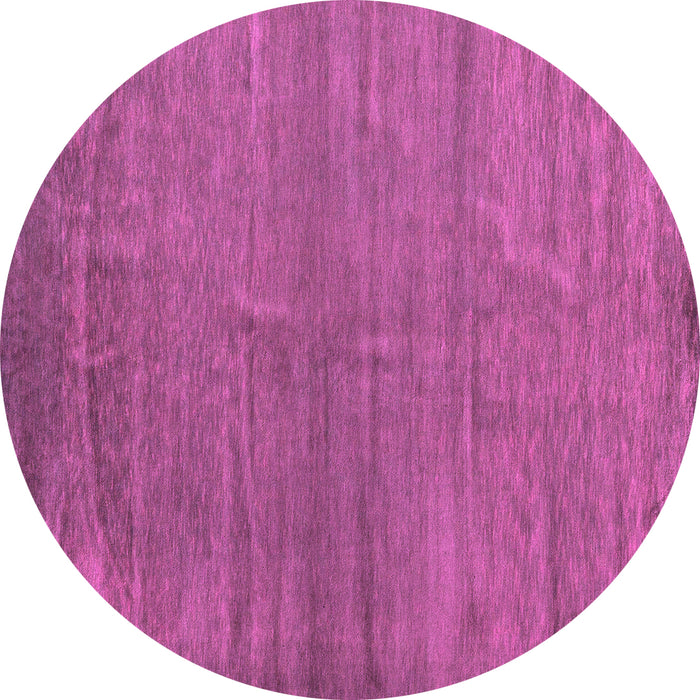 Round Oriental Pink Modern Rug, abs5284pnk