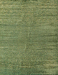 Machine Washable Abstract Green Rug, wshabs5284
