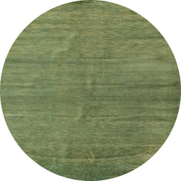 Round Abstract Green Oriental Rug, abs5284