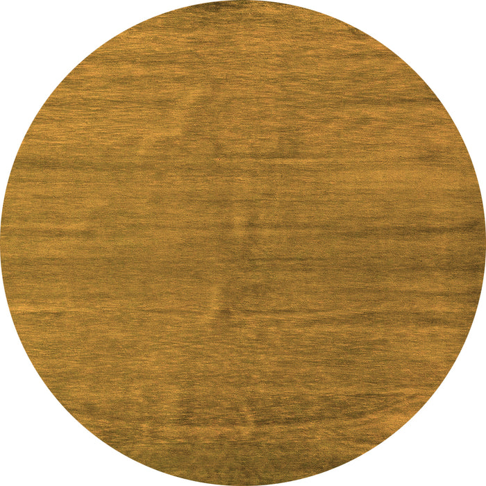 Round Machine Washable Oriental Orange Modern Area Rugs, wshabs5284org