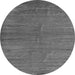 Round Oriental Gray Modern Rug, abs5284gry