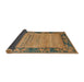 Sideview of Abstract Gold Oriental Rug, abs5285