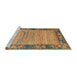 Sideview of Machine Washable Abstract Gold Rug, wshabs5285