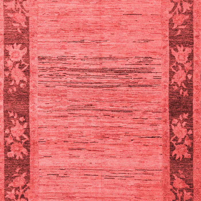 Machine Washable Oriental Red Modern Rug, wshabs5285red