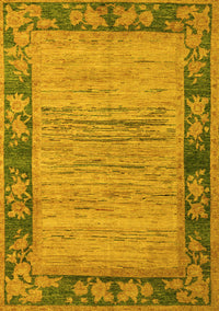 Oriental Yellow Modern Rug, abs5285yw