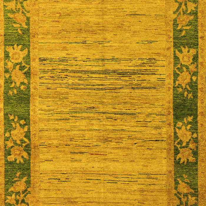 Oriental Yellow Modern Rug, abs5285yw