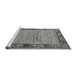 Sideview of Machine Washable Oriental Gray Modern Rug, wshabs5285gry