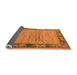 Sideview of Oriental Orange Modern Rug, abs5285org