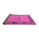 Sideview of Oriental Pink Modern Rug, abs5285pnk