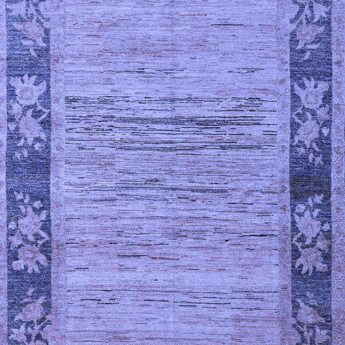 Machine Washable Oriental Blue Modern Rug, wshabs5285blu