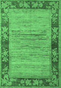 Oriental Emerald Green Modern Rug, abs5285emgrn