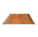 Sideview of Machine Washable Oriental Orange Modern Area Rugs, wshabs5286org