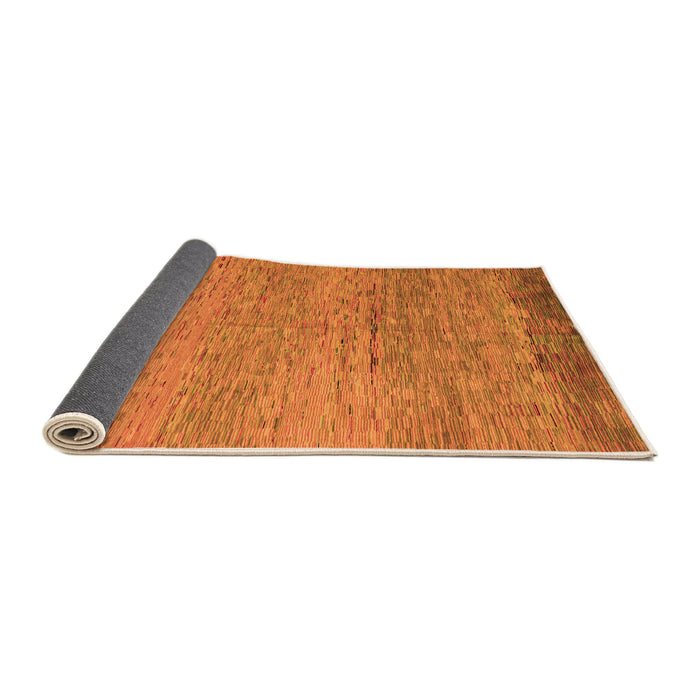 Sideview of Oriental Orange Modern Rug, abs5286org