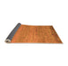 Sideview of Oriental Orange Modern Rug, abs5286org