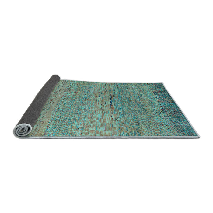 Sideview of Oriental Light Blue Modern Rug, abs5286lblu