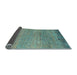 Sideview of Oriental Light Blue Modern Rug, abs5286lblu