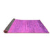 Sideview of Oriental Purple Modern Rug, abs5286pur