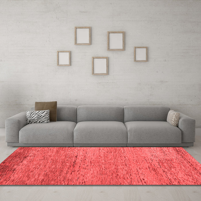 Modern Red Washable Rugs