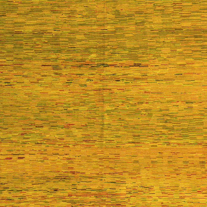 Machine Washable Oriental Yellow Modern Rug, wshabs5286yw