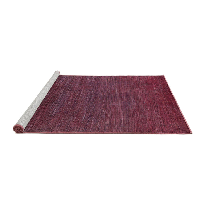 Sideview of Machine Washable Abstract Pink Rug, wshabs5287