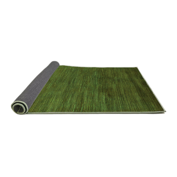 Sideview of Oriental Green Modern Rug, abs5287grn