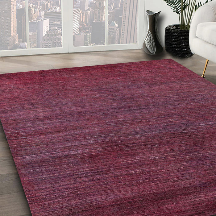 Machine Washable Abstract Pink Rug in a Family Room, wshabs5287