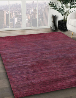 Abstract Pink Oriental Rug in Family Room, abs5287