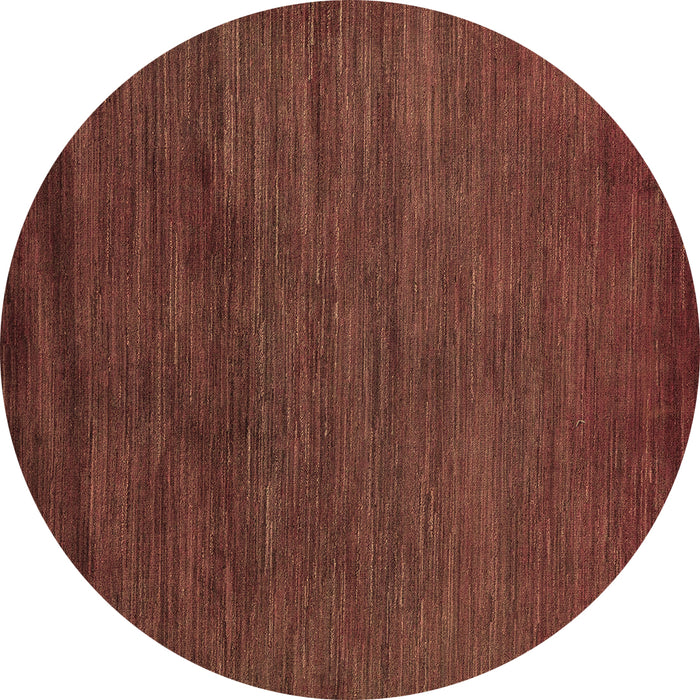 Round Machine Washable Oriental Brown Modern Rug, wshabs5287brn